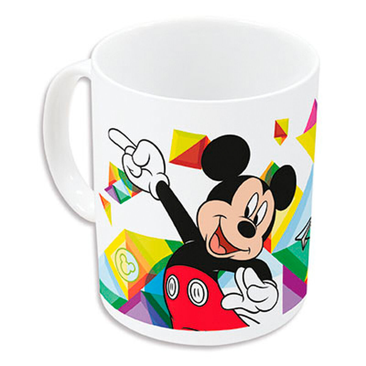Cană tip Halbă Mickey Mouse Happy smiles Albastru Roșu Ceramică 350 ml