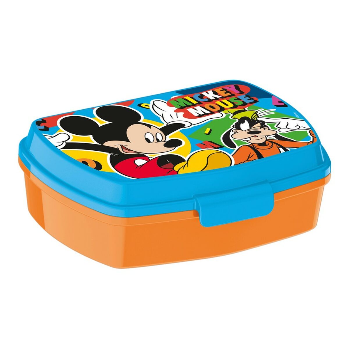 Cutie pentru Sandwich Mickey Mouse Happy smiles Plastic Roșu Albastru (17 x 5.6 x 13.3 cm)