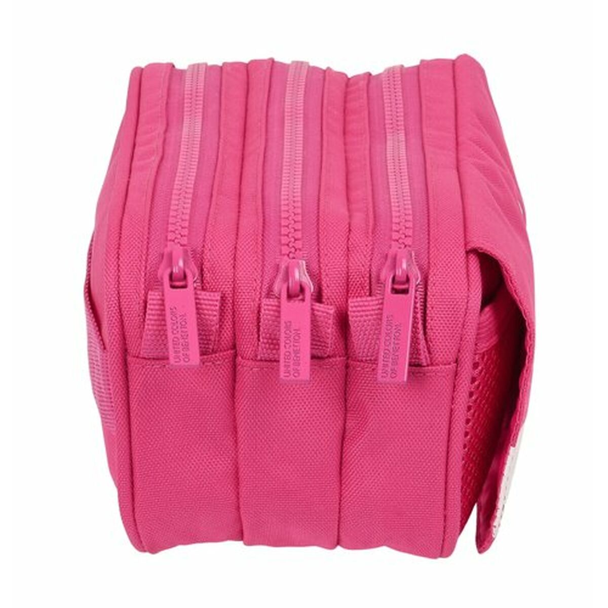 Penar triplu Benetton Raspberry 21,5 x 10 x 8 cm Fucsia