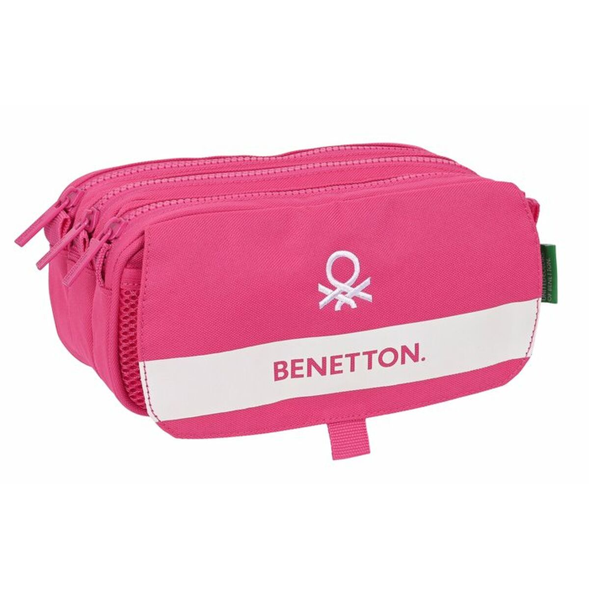 Penar triplu Benetton Raspberry 21,5 x 10 x 8 cm Fucsia