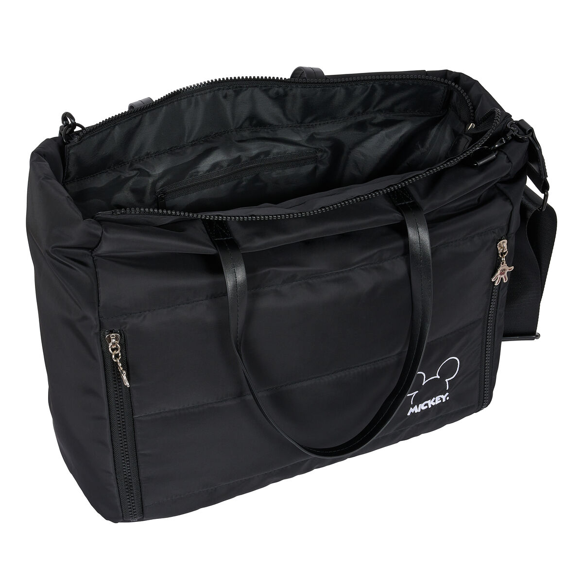 Geantă Mickey Mouse Clubhouse Teen Mood Negru 40 x 31 x 17 cm Căptușit