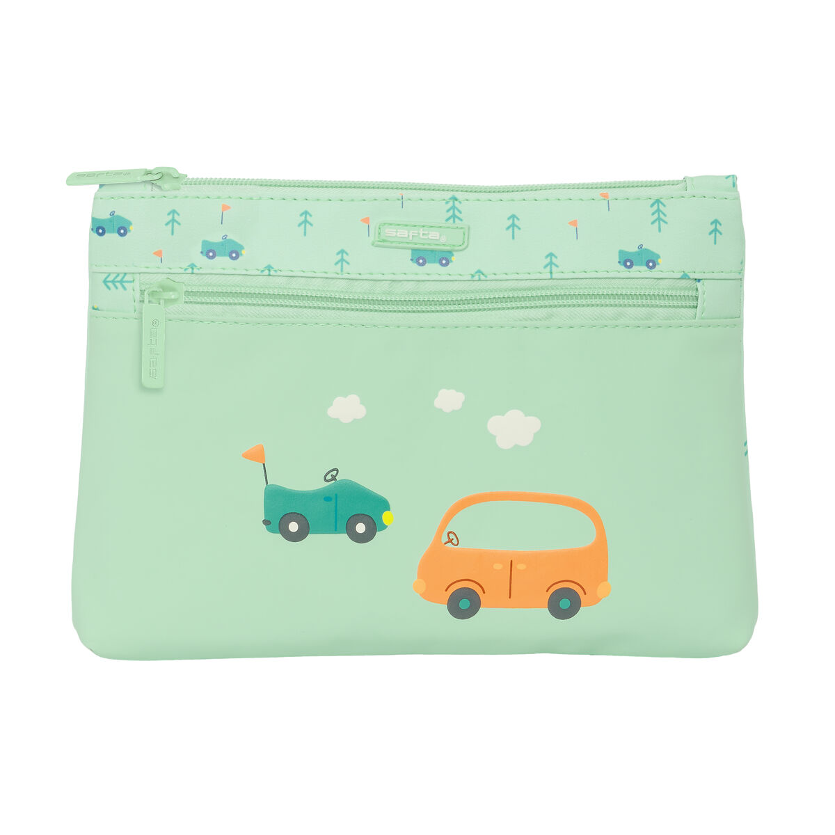 Penar Școlar Safta Coches Mașină Verde 23 x 16 x 3 cm