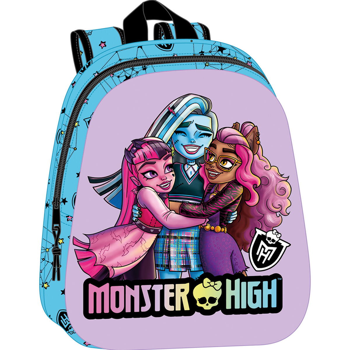 Ghiozdan Monster High Albastru Liliachiu 27 x 33 x 10 cm