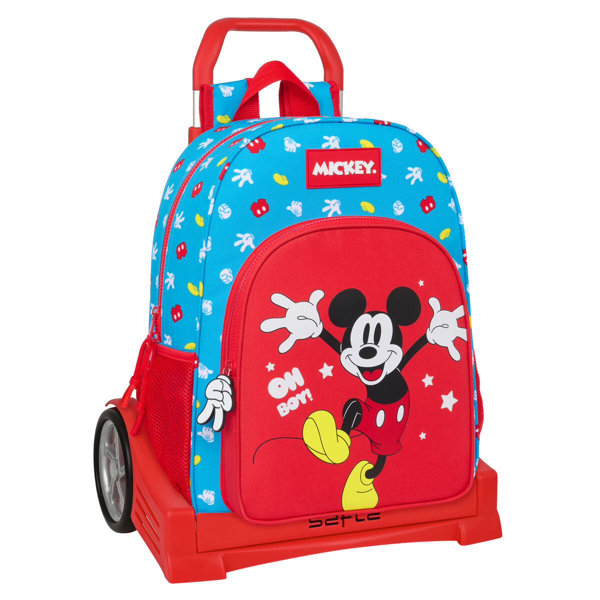 Ghiozdan cu Roți Mickey Mouse Clubhouse Fantastic Albastru Roșu 33 x 42 x 14 cm