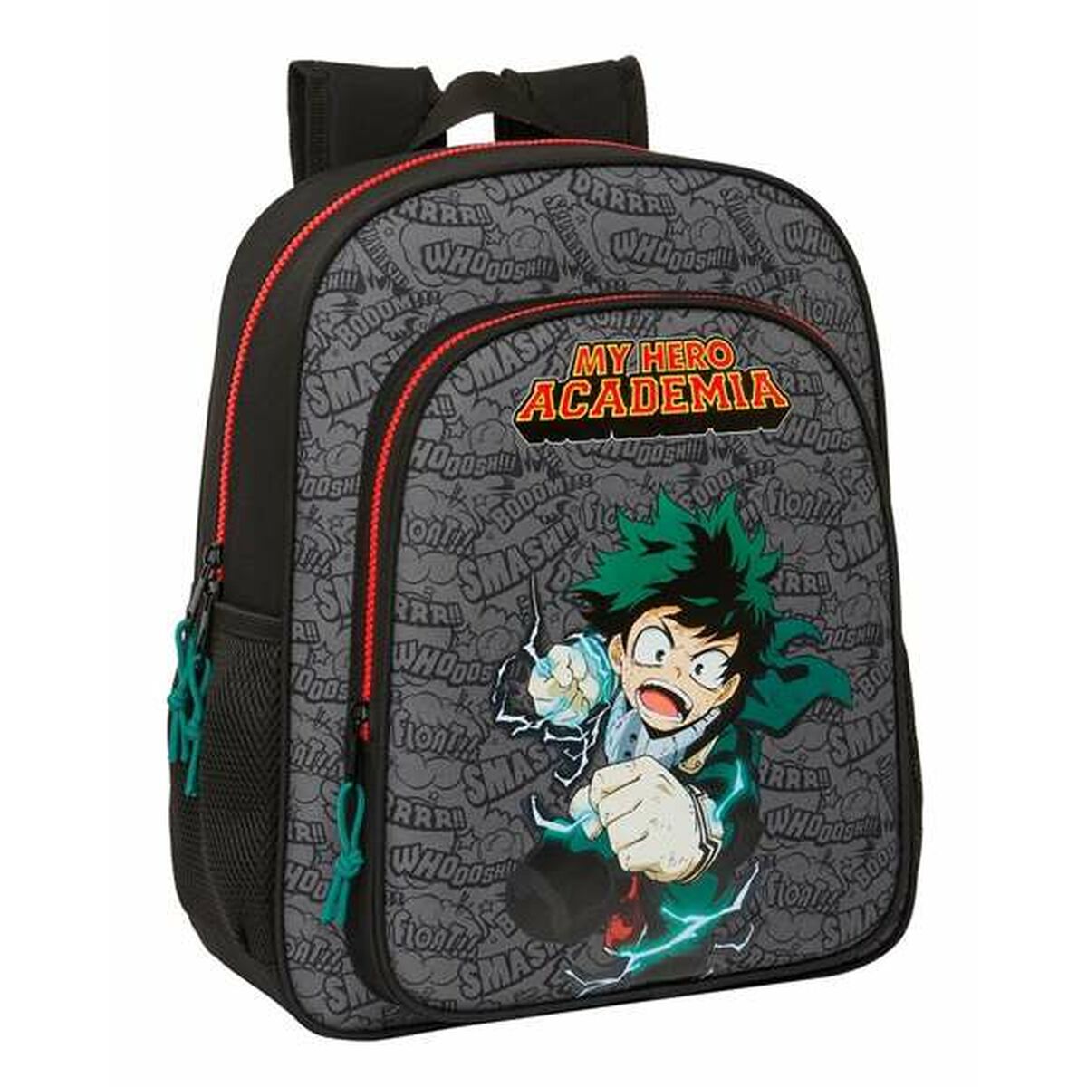 Ghiozdan My Hero Academia Negru 32 X 38 X 12 cm
