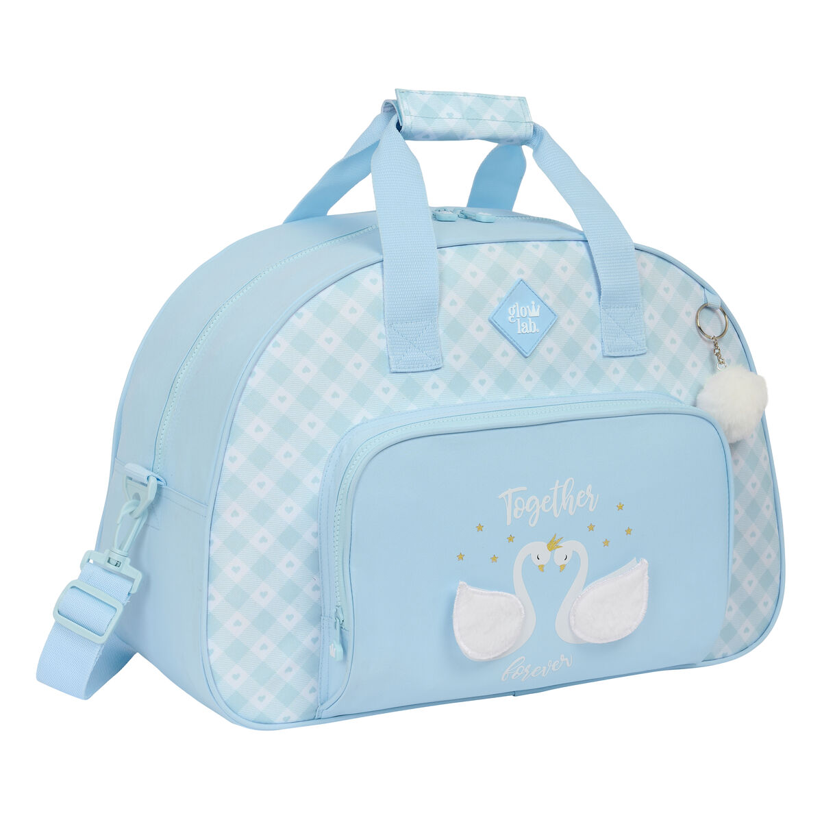 Geantă de Sport Glow Lab Cisnes Albastru deschis 48 x 33 x 21 cm