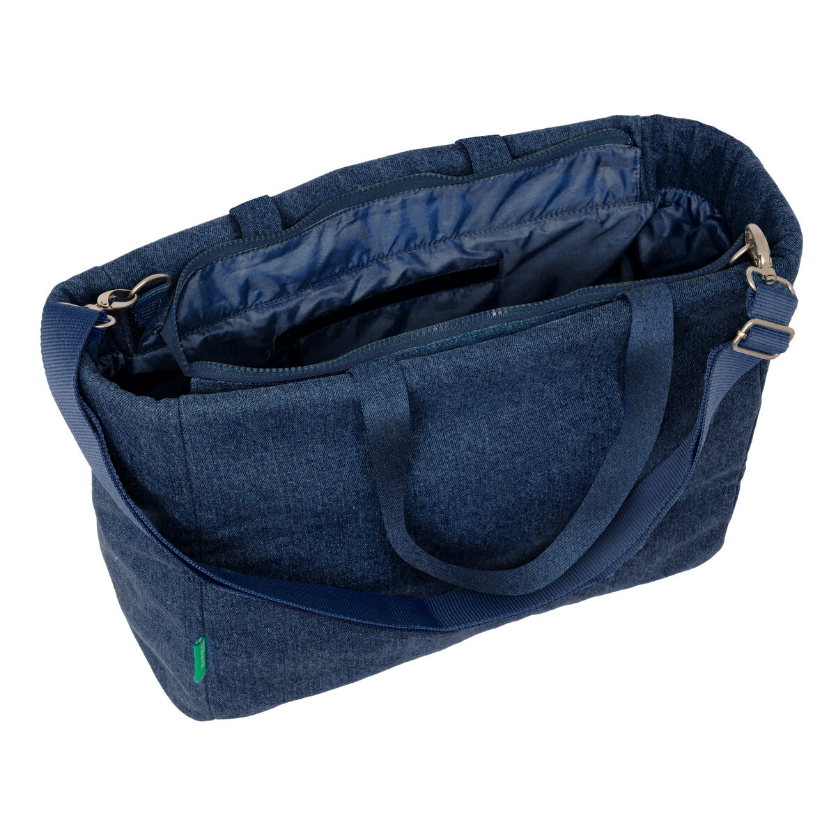 Geantă Benetton Denim Albastru 40 x 31 x 17 cm