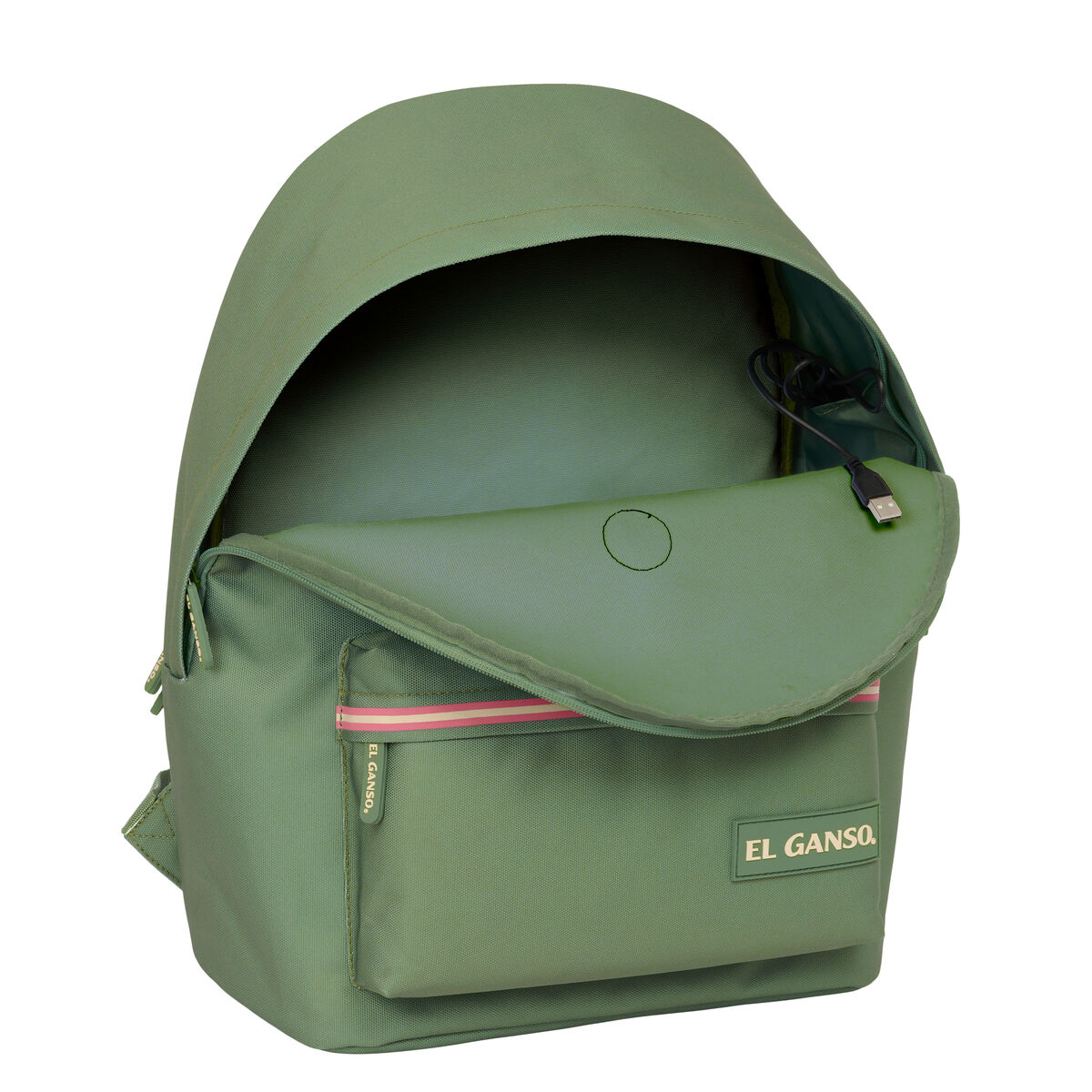 Rucsac pentru Laptop El Ganso +usb el ganso basics Verde 31 x 44 x 18 cm