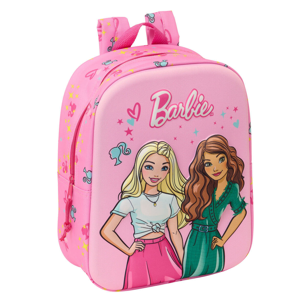 Ghiozdan Barbie Roz Fucsia 22 x 27 x 10 cm 3D
