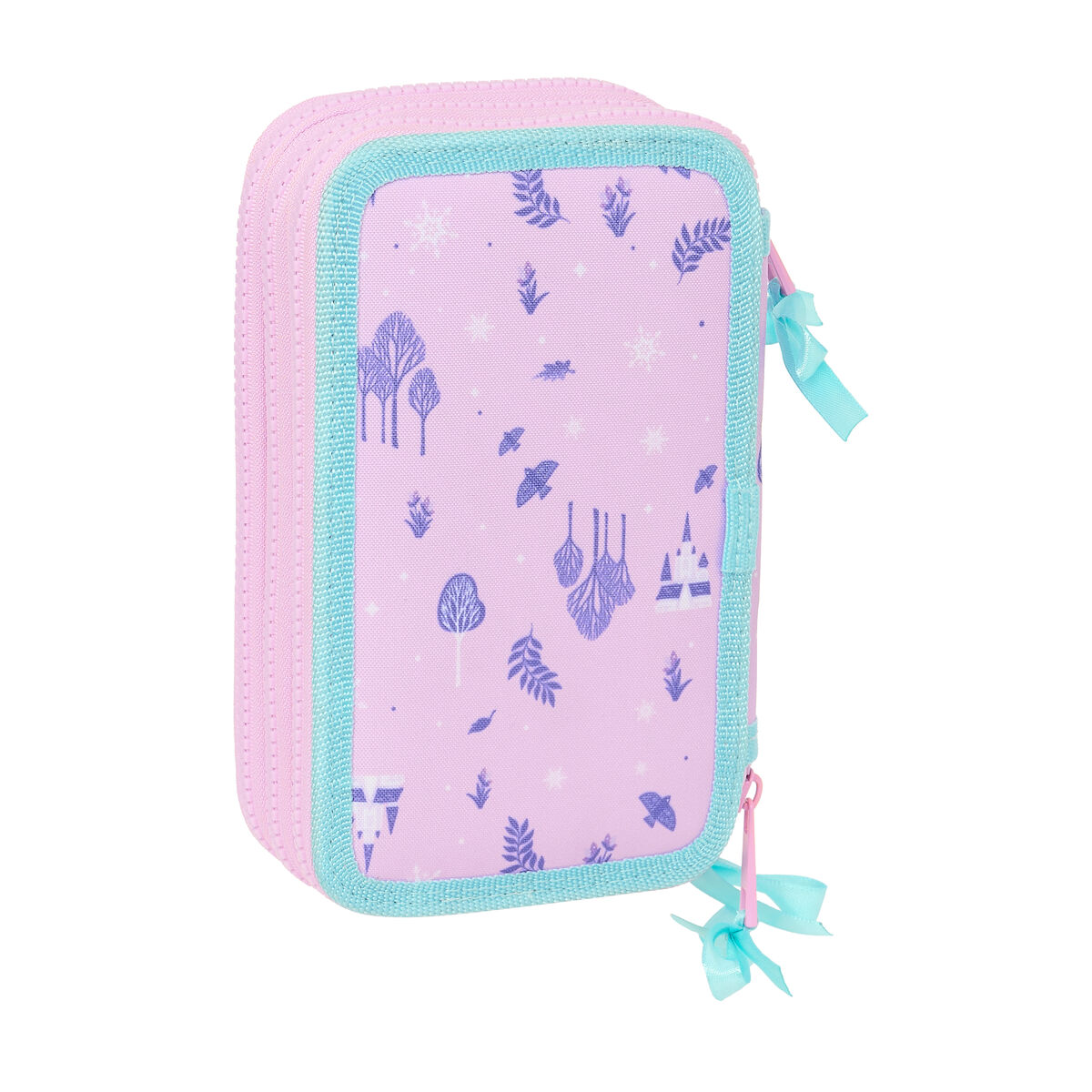 Penar Triplu Frozen Cool days Violet Albastru celest 12,5 x 19,5 x 5,5 cm 36 Piese