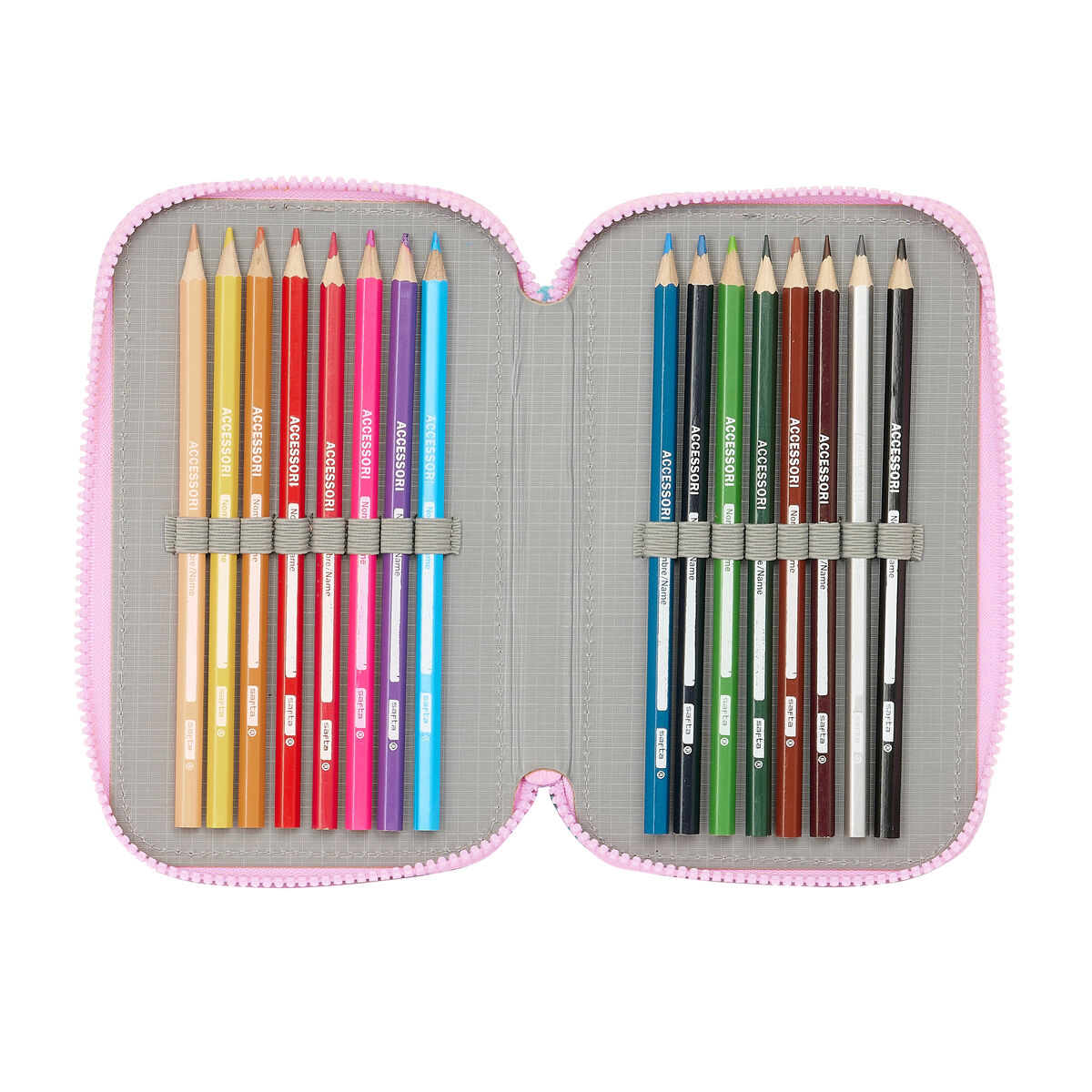 Penar Triplu Frozen Cool days Violet Albastru celest 12,5 x 19,5 x 5,5 cm 36 Piese