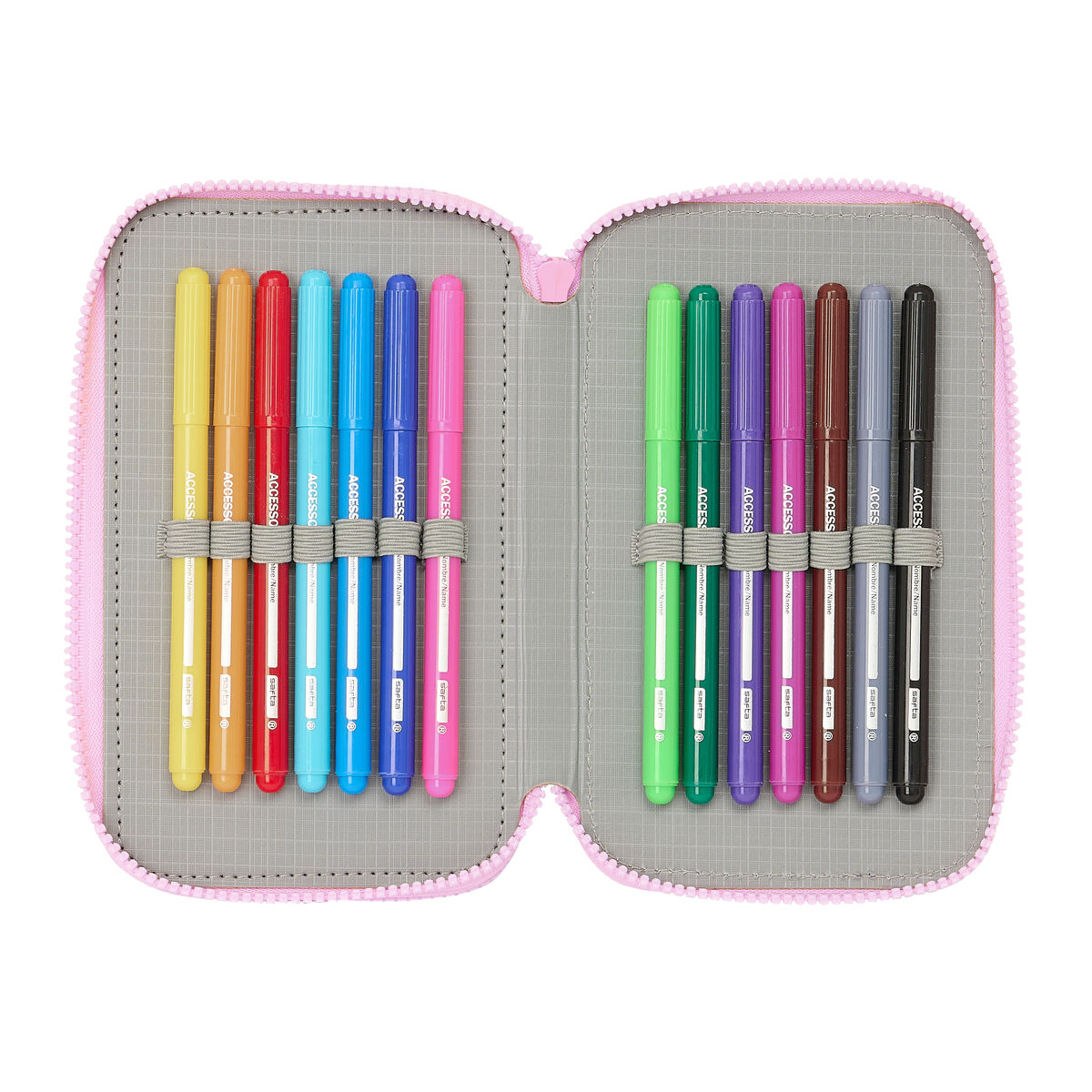 Penar Triplu Frozen Cool days Violet Albastru celest 12,5 x 19,5 x 5,5 cm 36 Piese