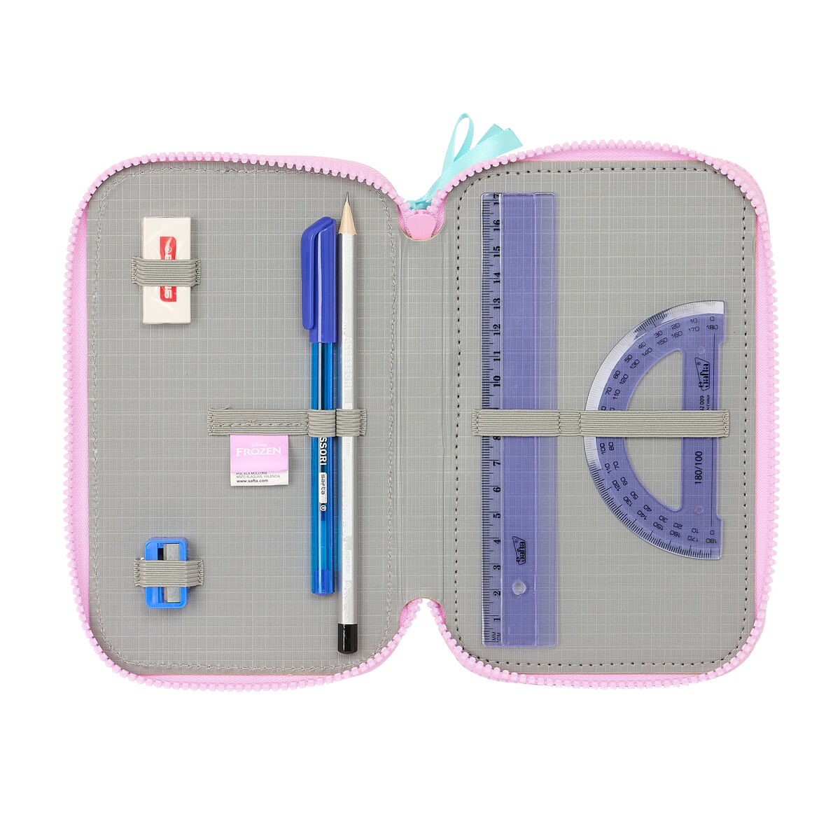 Penar Triplu Frozen Cool days Violet Albastru celest 12,5 x 19,5 x 5,5 cm 36 Piese