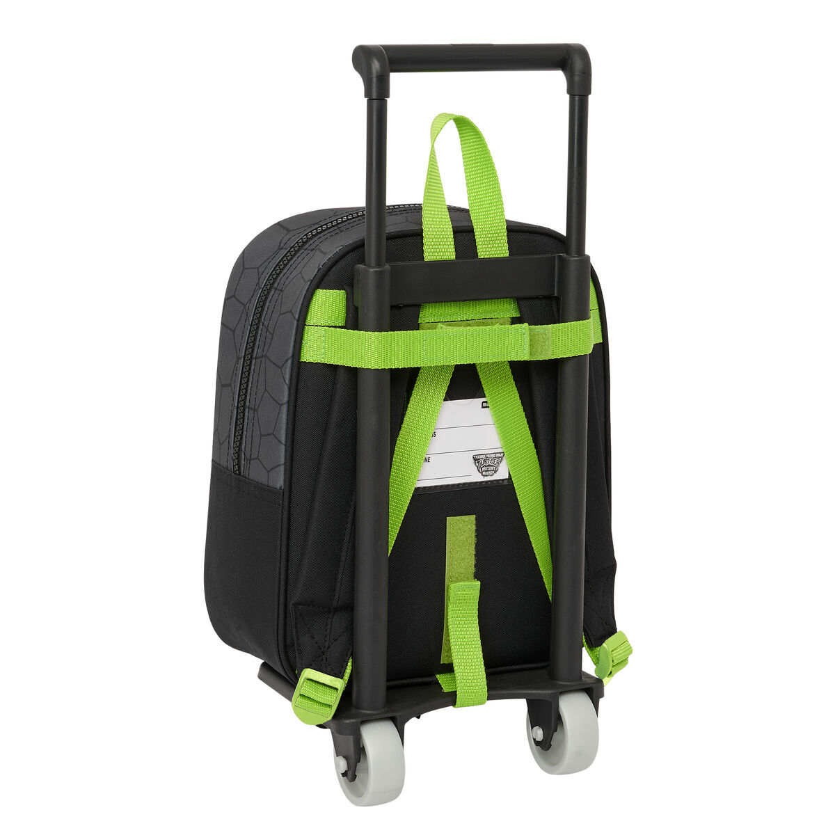 Ghiozdan cu Roți Teenage Mutant Ninja Turtles Negru Gri 22 x 27 x 10 cm