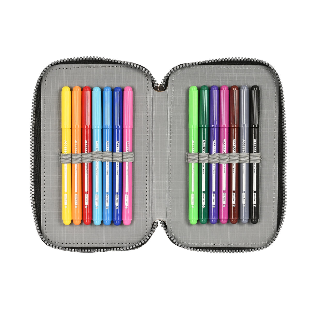 Penar cu Accesorii Safta Stone Negru 12.5 x 19.5 x 5.5 cm 36 Piese