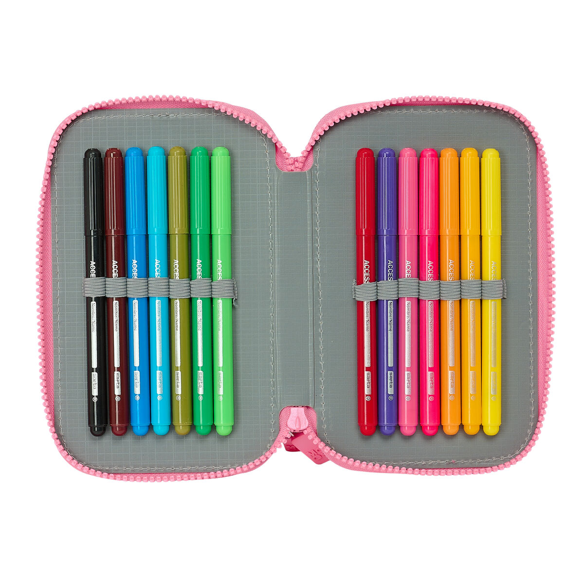 Creion dublu Moos Flores Multicolor 12.5 x 19.5 x 4 cm 28 Piese