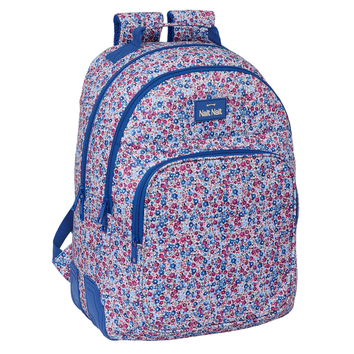Ghiozdan Nait Nait Flores coimbra azul Albastru 32 x 42 x 15 cm