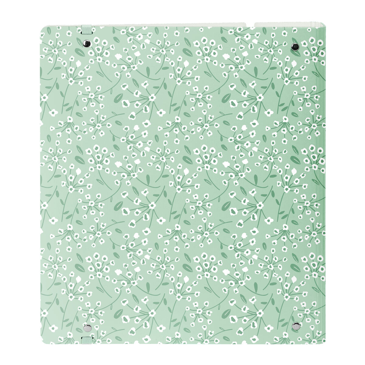 Biblioraft Safta Light green flowers Verde 27 X 32 X 4 cm