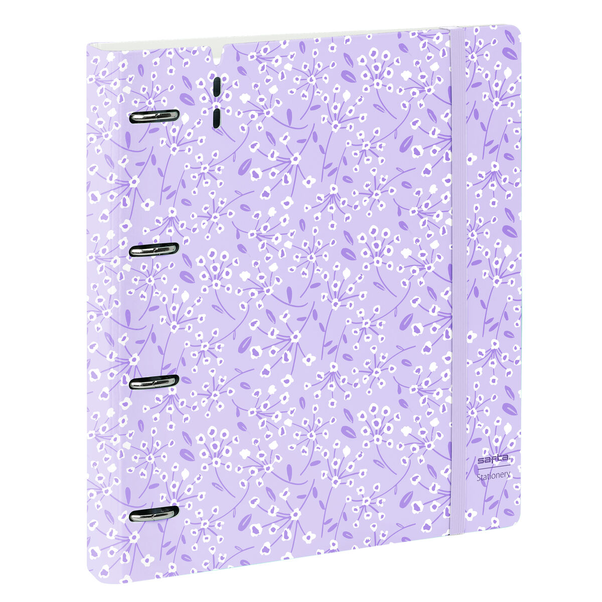 Biblioraft Safta Light purple flowers Mov 27 X 32 X 4 cm