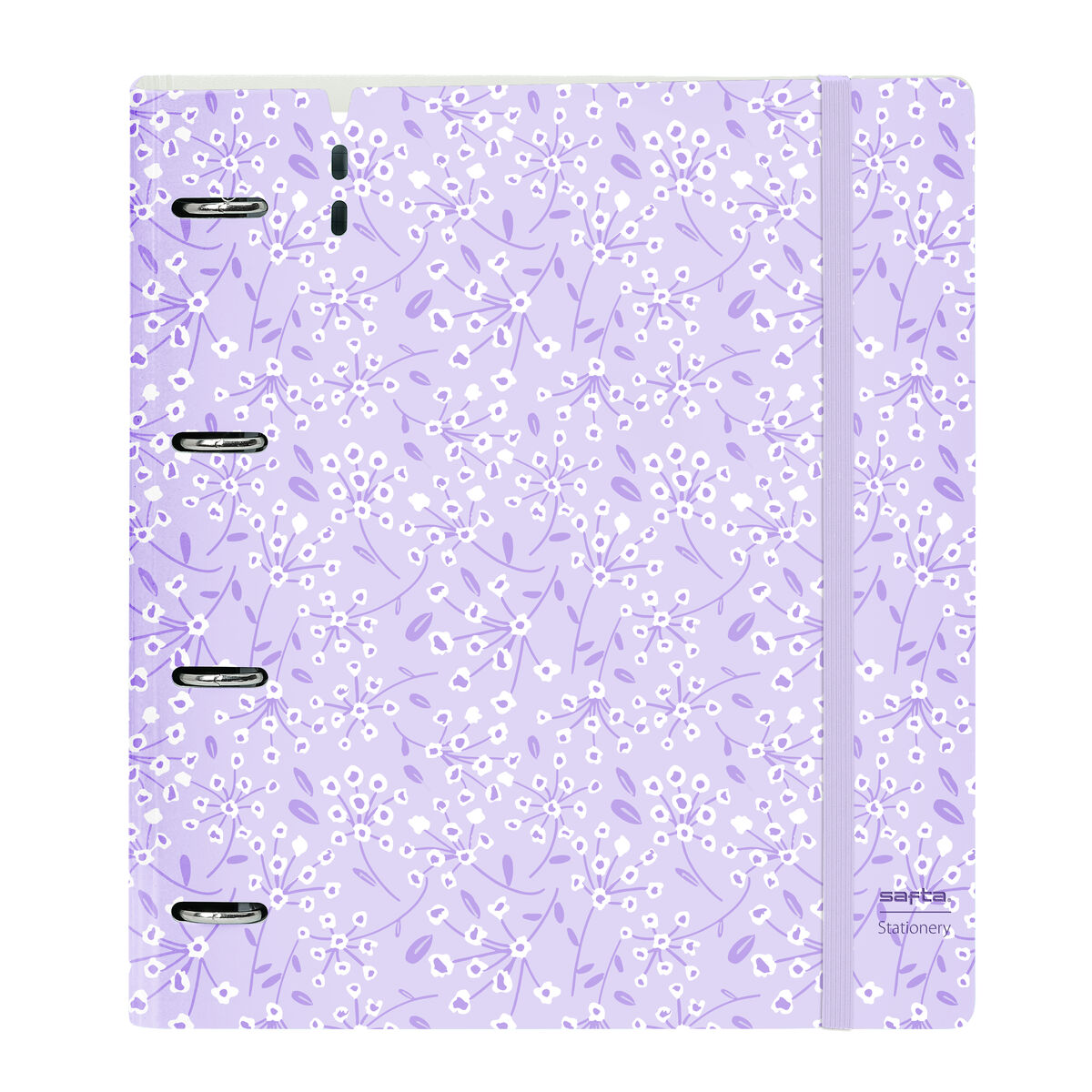 Biblioraft Safta Light purple flowers Mov 27 X 32 X 4 cm
