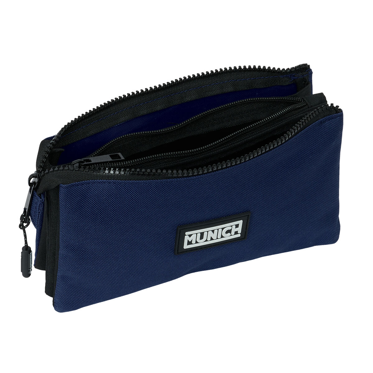 Penar triplu Munich Basic Bleumarin 22 x 12 x 3 cm