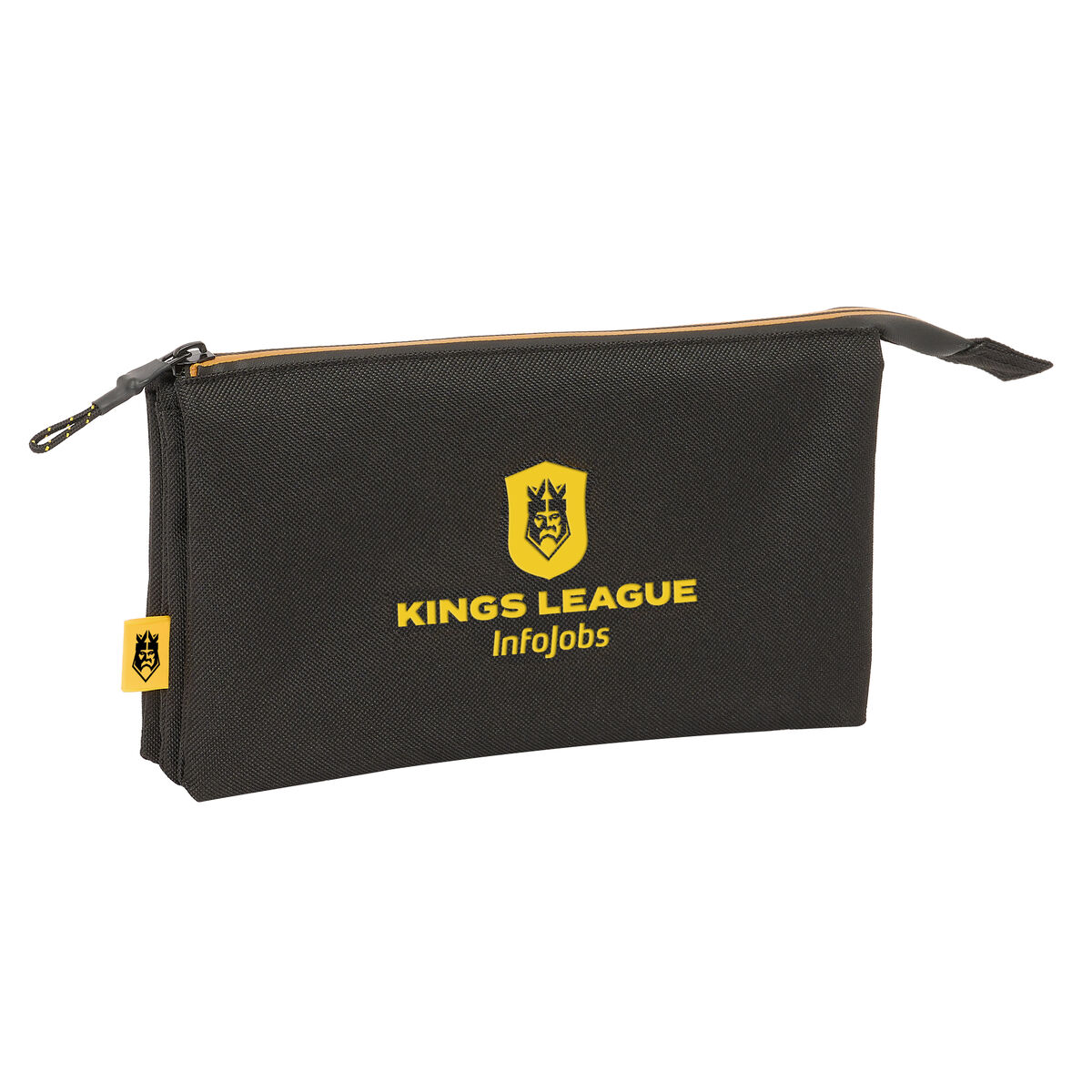Penar triplu Kings League Negru 22 x 12 x 3 cm