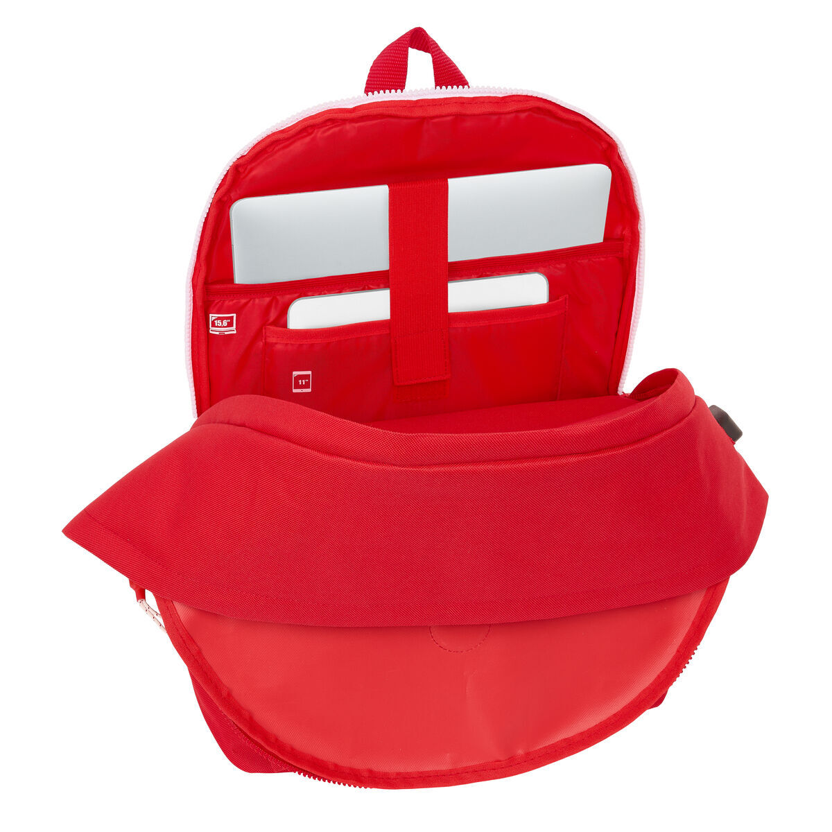 Rucsac pentru Laptop și Tabletă cu Ieșire USB Sevilla Fútbol Club Roșu 31 x 44 x 18 cm