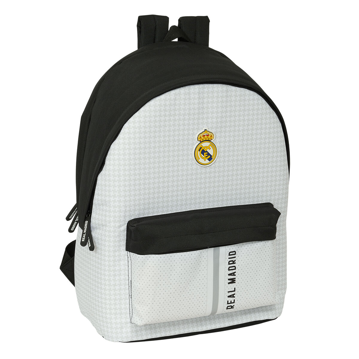Rucsac pentru Laptop Real Madrid C.F. 24/25 Alb Gri 31 x 44 x 18 cm 15,6"