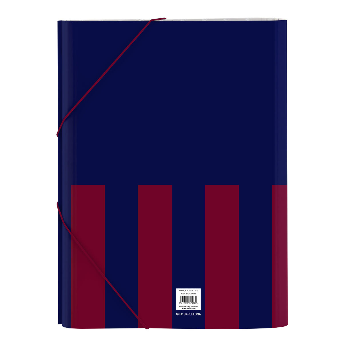 Dosar tip clasor F.C. Barcelona 24/25 Castaniu Bleumarin A4 26 x 33.5 x 4 cm