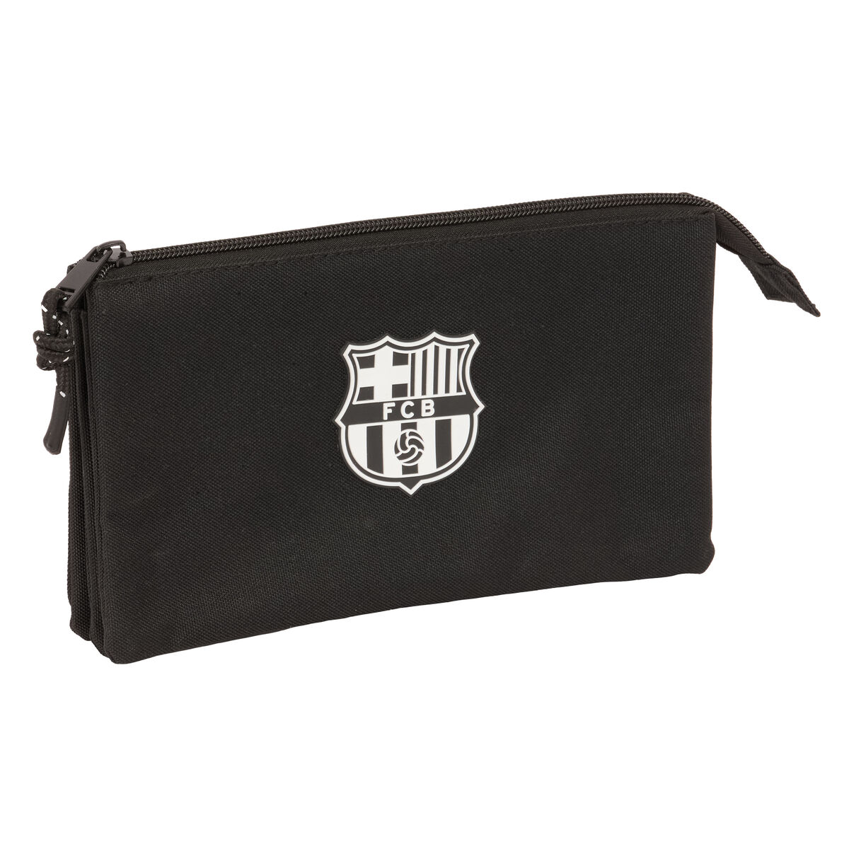 Penar triplu F.C. Barcelona Negru 22 x 12 x 3 cm