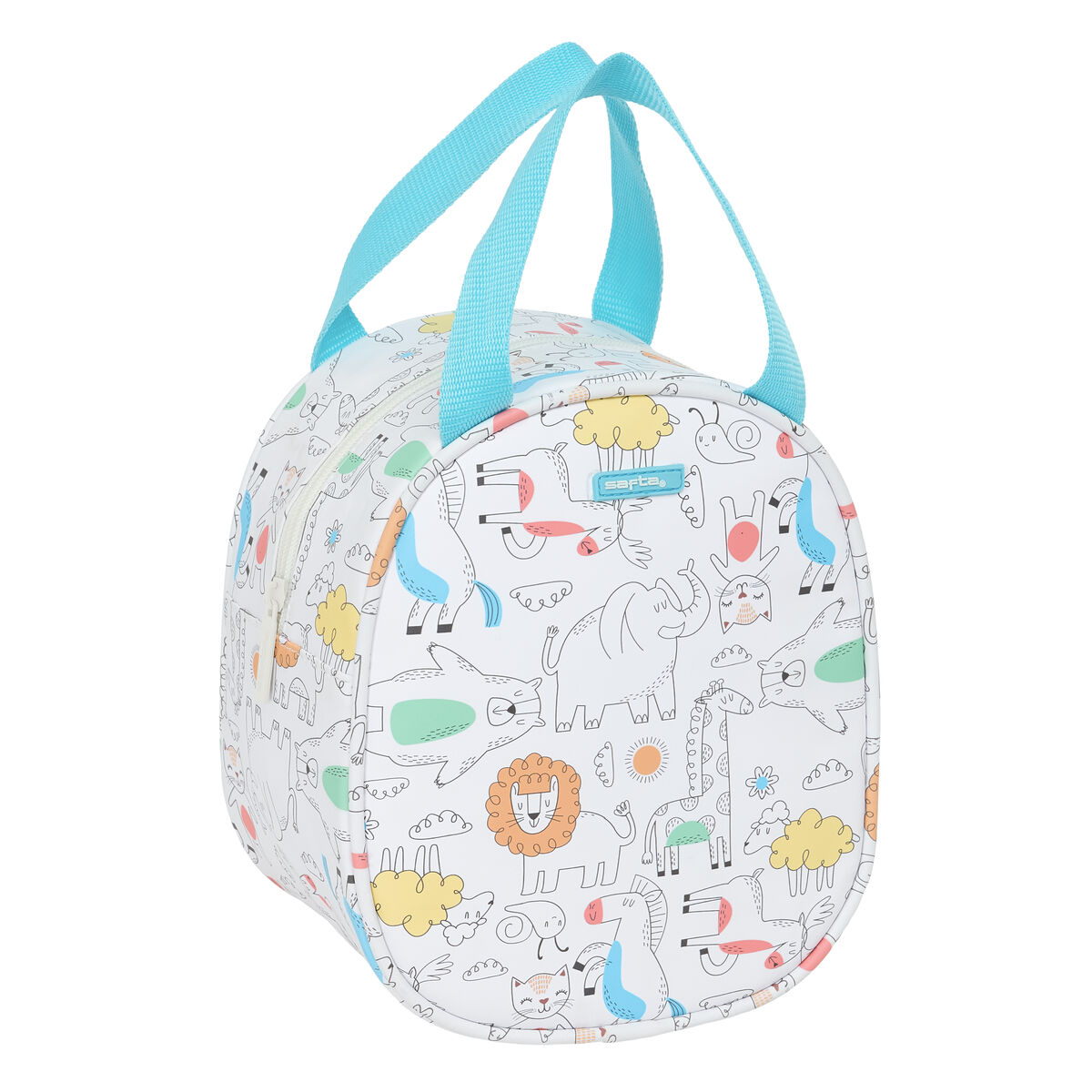Geantă Termoizolantă pentru Gustări Safta Zoo Bej 19 x 22 x 14 cm