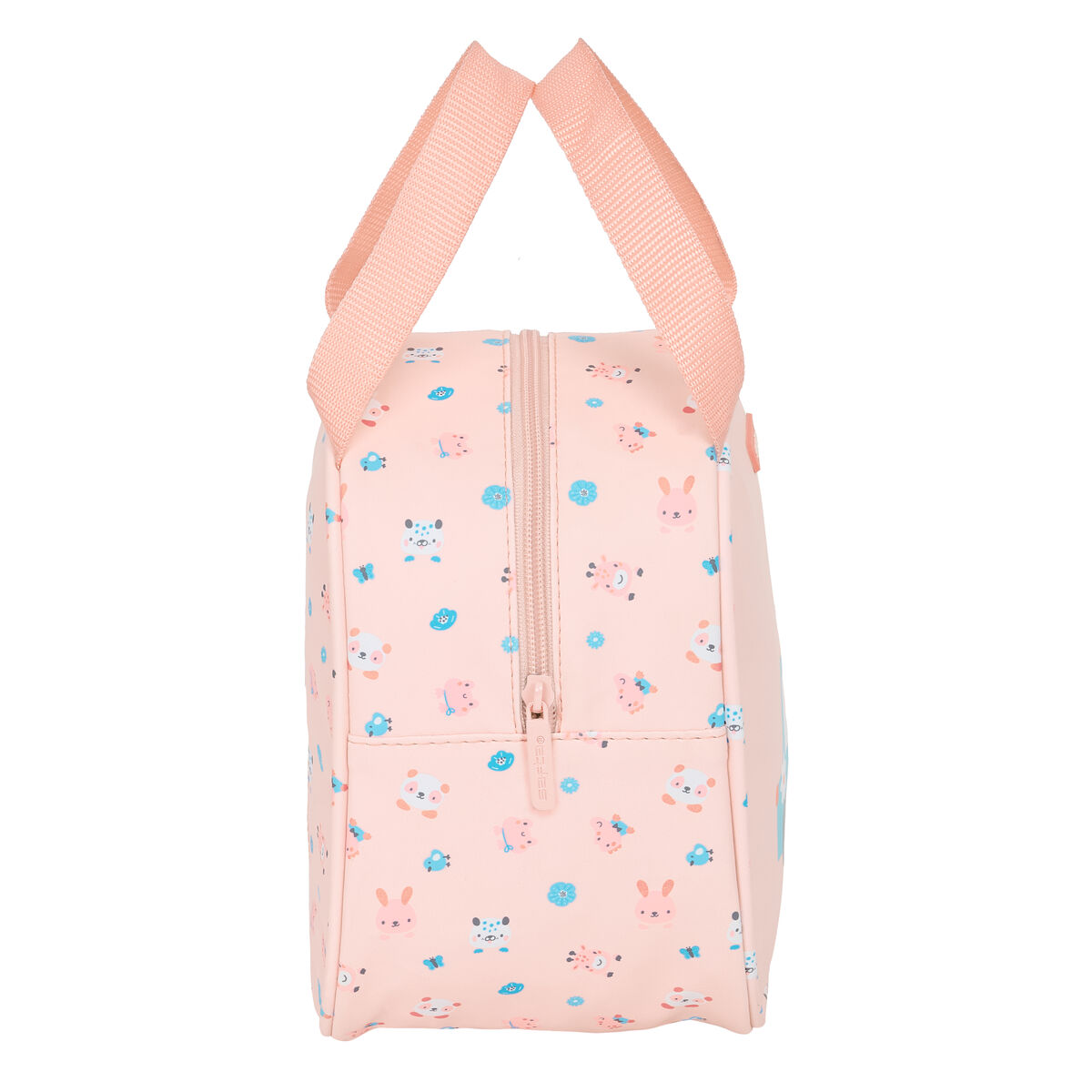 Geantă Termoizolantă pentru Gustări Safta Jirafa Coral 19 x 22 x 14 cm