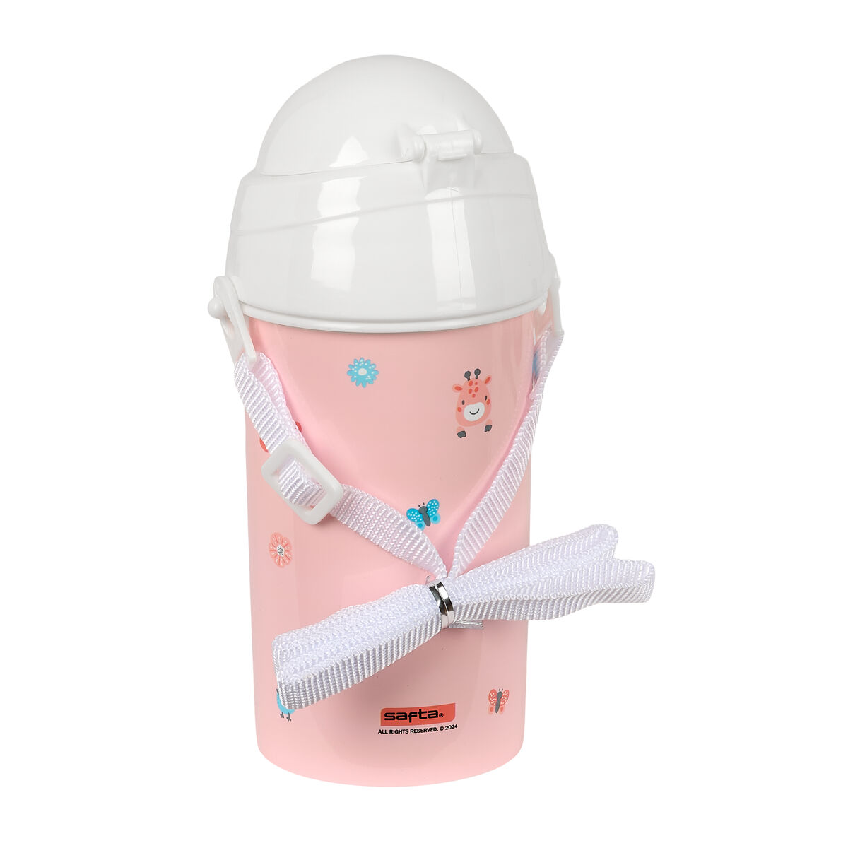 Sticlă de apă Safta Jirafa Coral PVC 500 ml