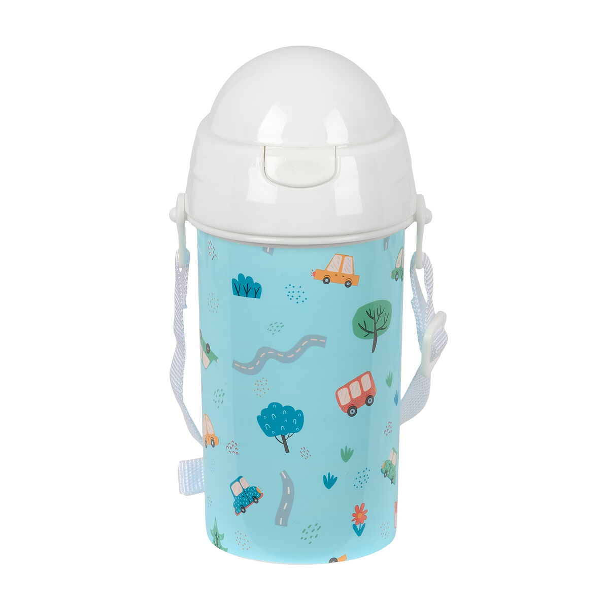 Sticlă de apă Safta Coches Albastru PVC 500 ml