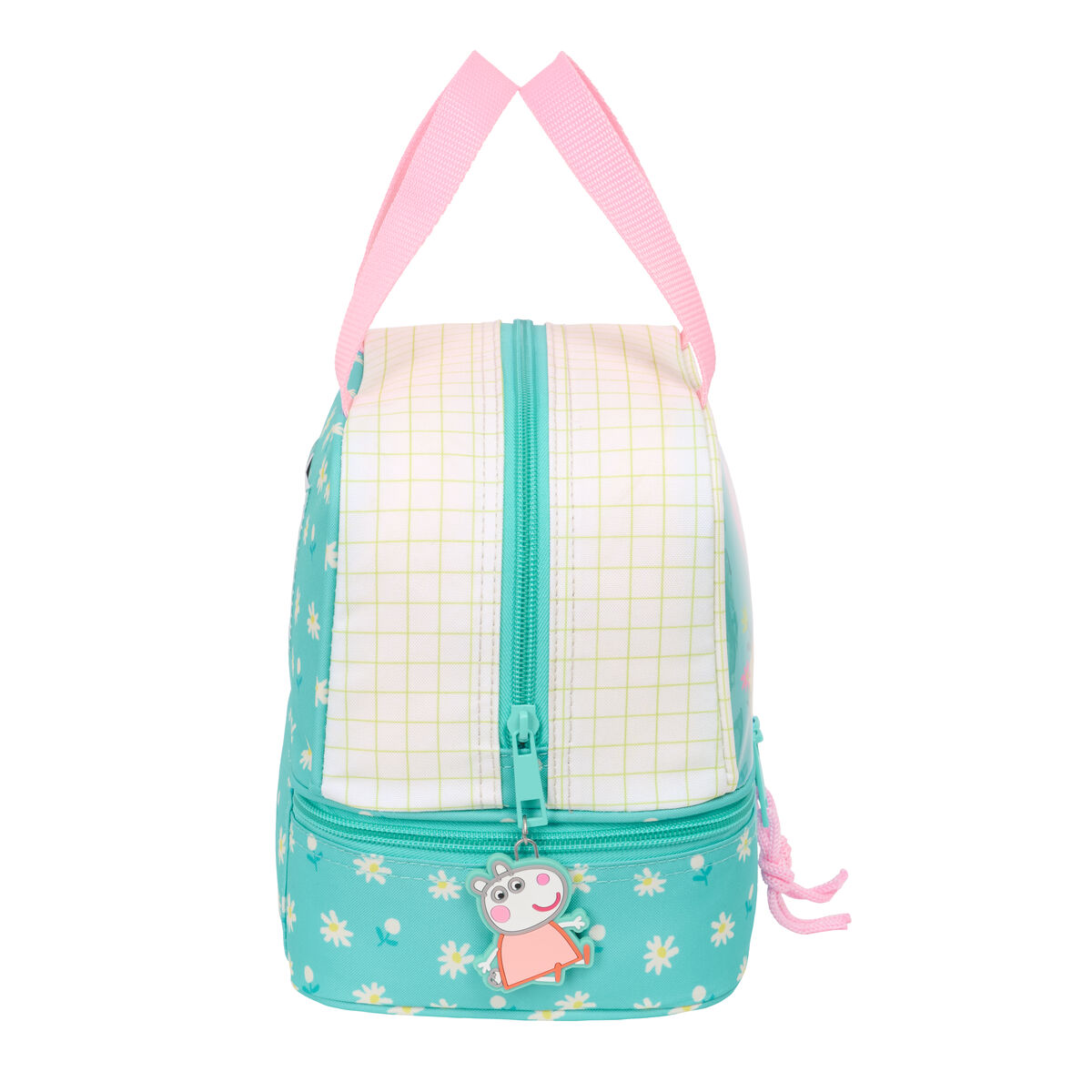 Cutie pentru prânz Peppa Pig Pretty flowers Galben Mentă 20 x 20 x 15 cm