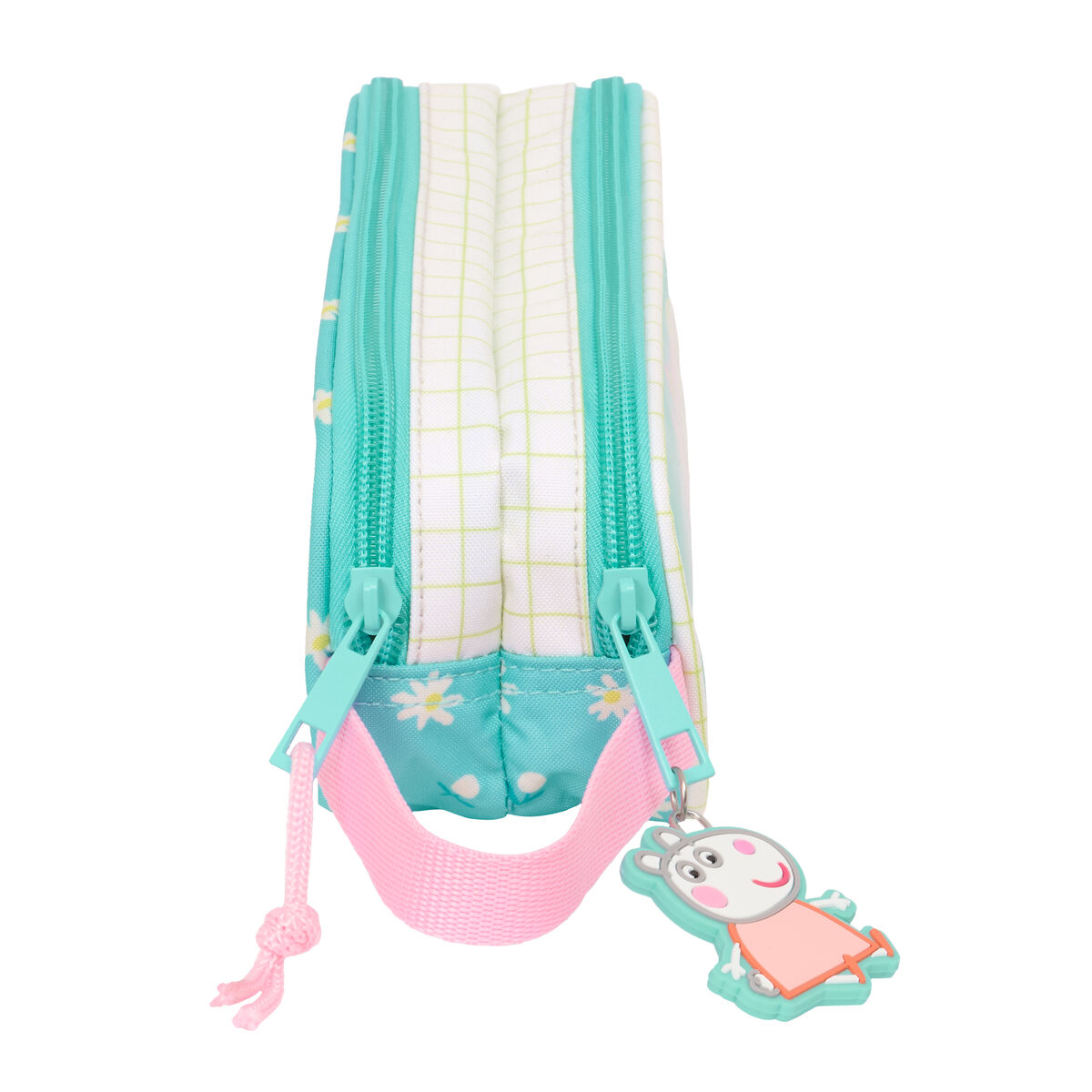 Penar dublu Peppa Pig Pretty flowers Galben Mentă 21 x 8 x 6 cm