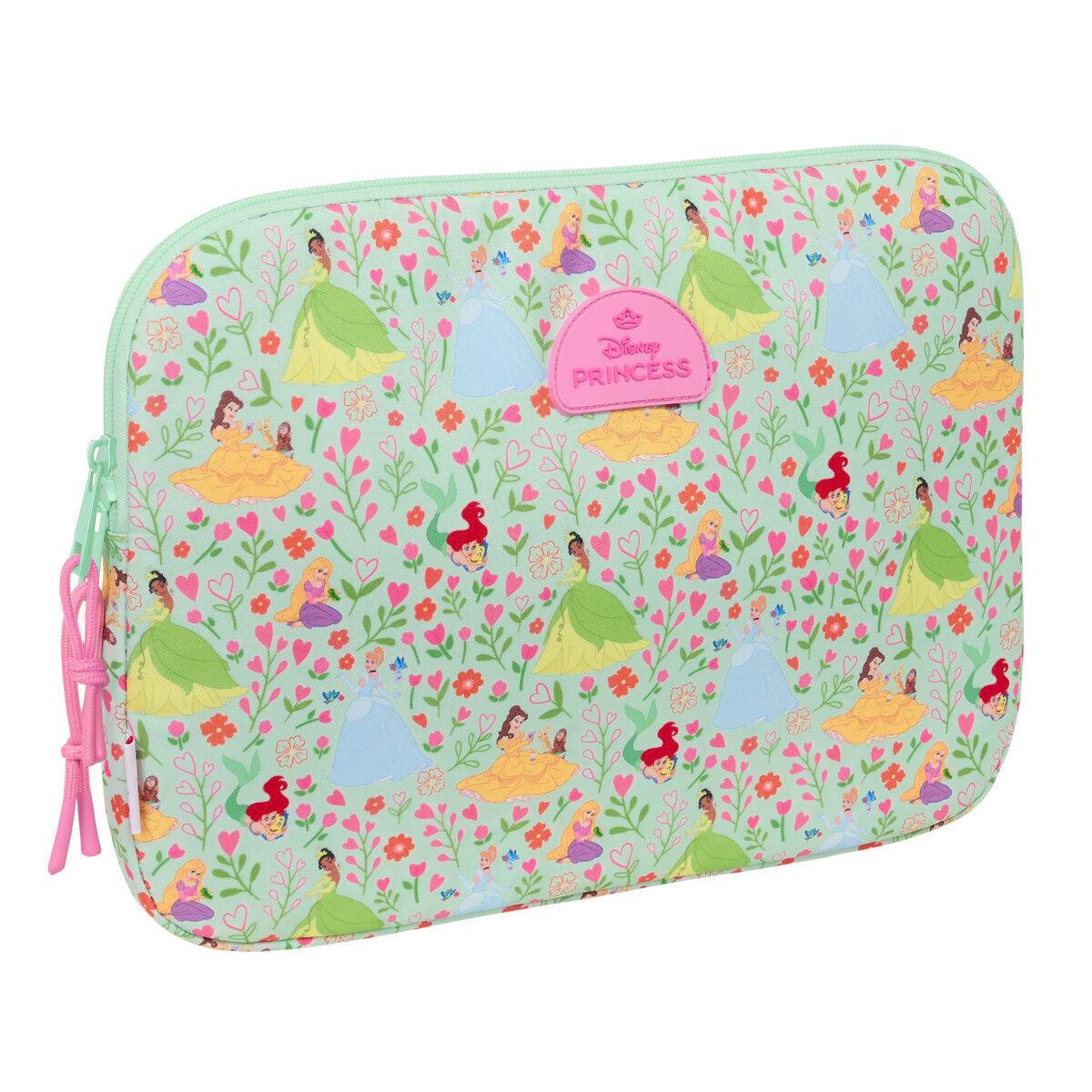 Husă pentru Laptop Disney Princess Bloom Verde Roz 15,6'' 39,5 x 27,5 x 3,5 cm