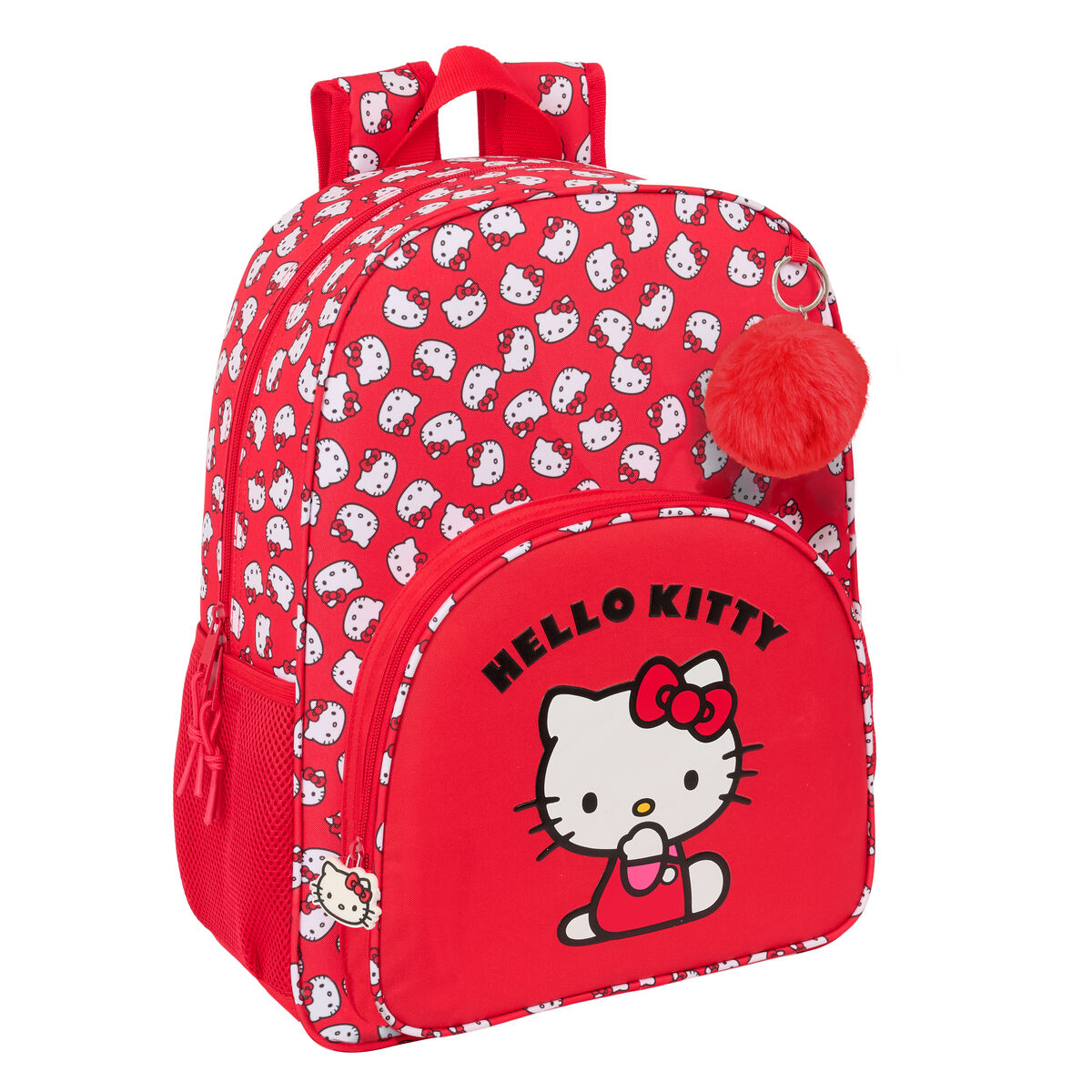 Ghiozdan Hello Kitty Iconic Alb Roșu 33 x 42 x 14 cm