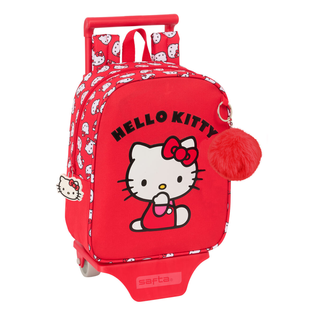 Ghiozdan Hello Kitty Iconic Alb Roșu 22 x 27 x 10 cm