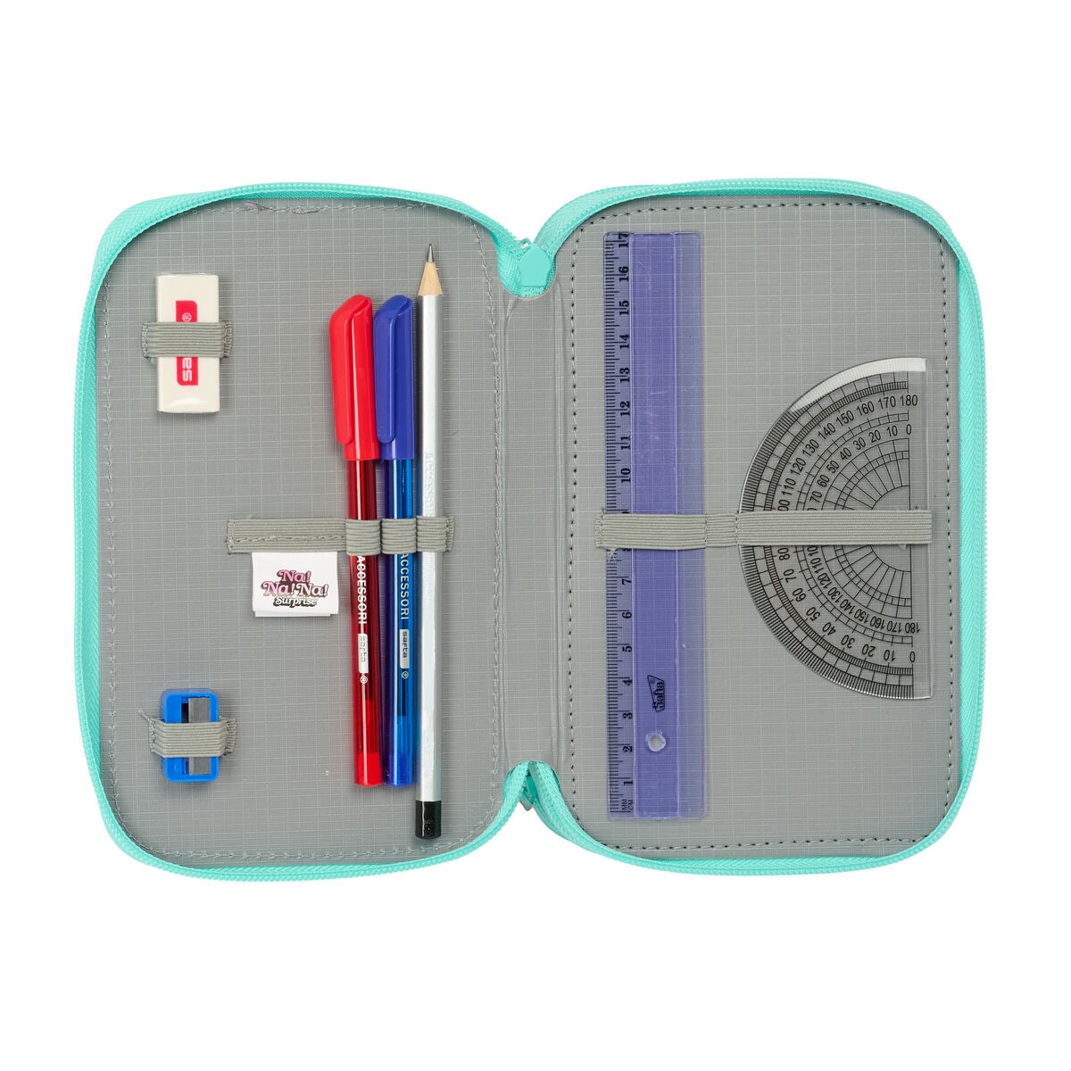 Penar Triplu Na!Na!Na! Surprise Bunny Roz Turquoise 12,5 x 19,5 x 5,5 cm 37 Piese