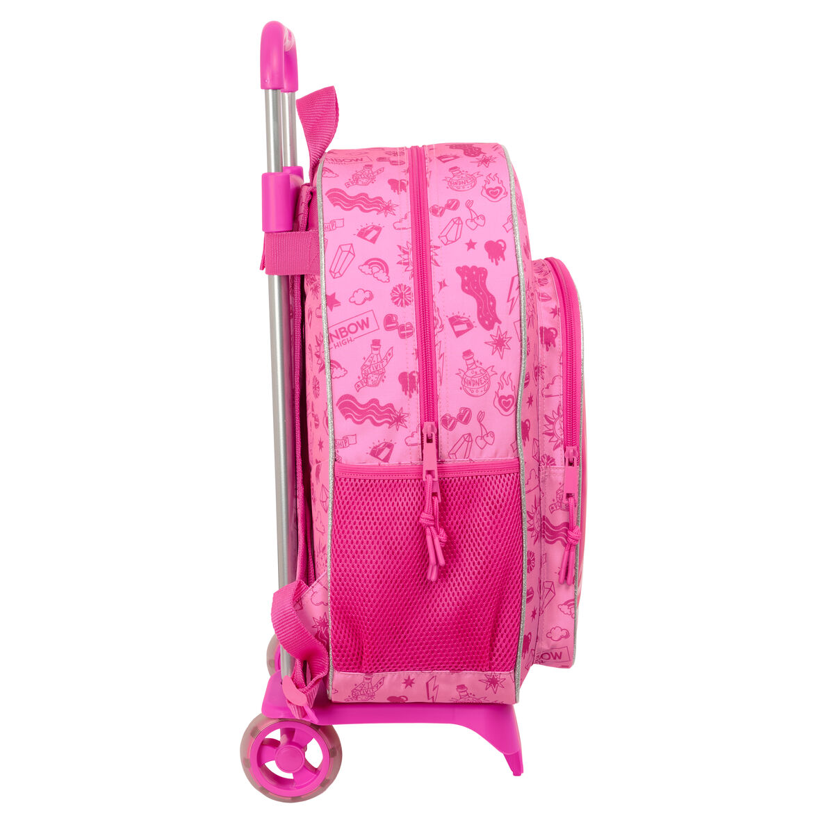 Ghiozdan cu Roți Rainbow High Shine Multicolor 33 x 42 x 14 cm