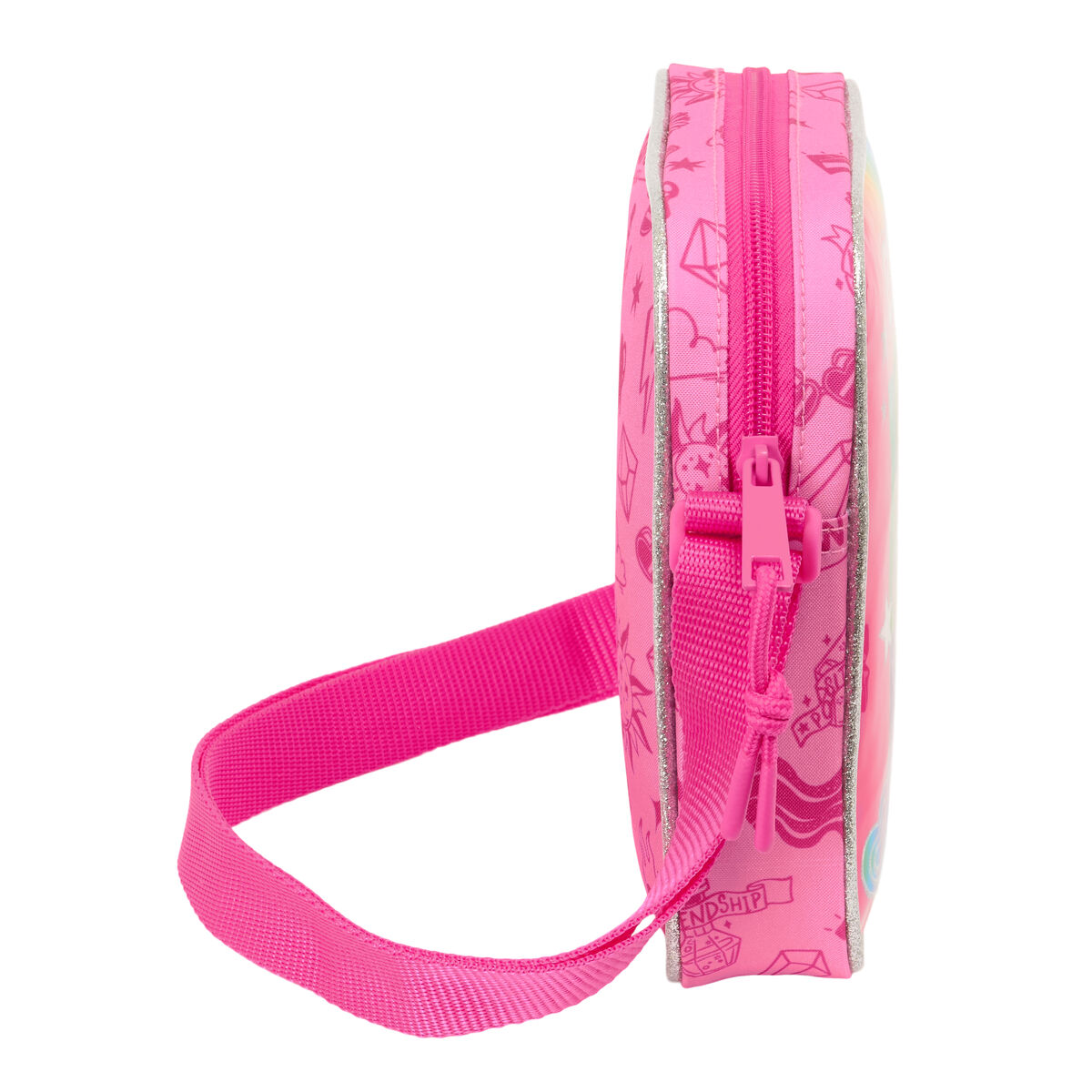 Geantă Bandulieră Rainbow High Shine Multicolor 16 x 18 x 4 cm