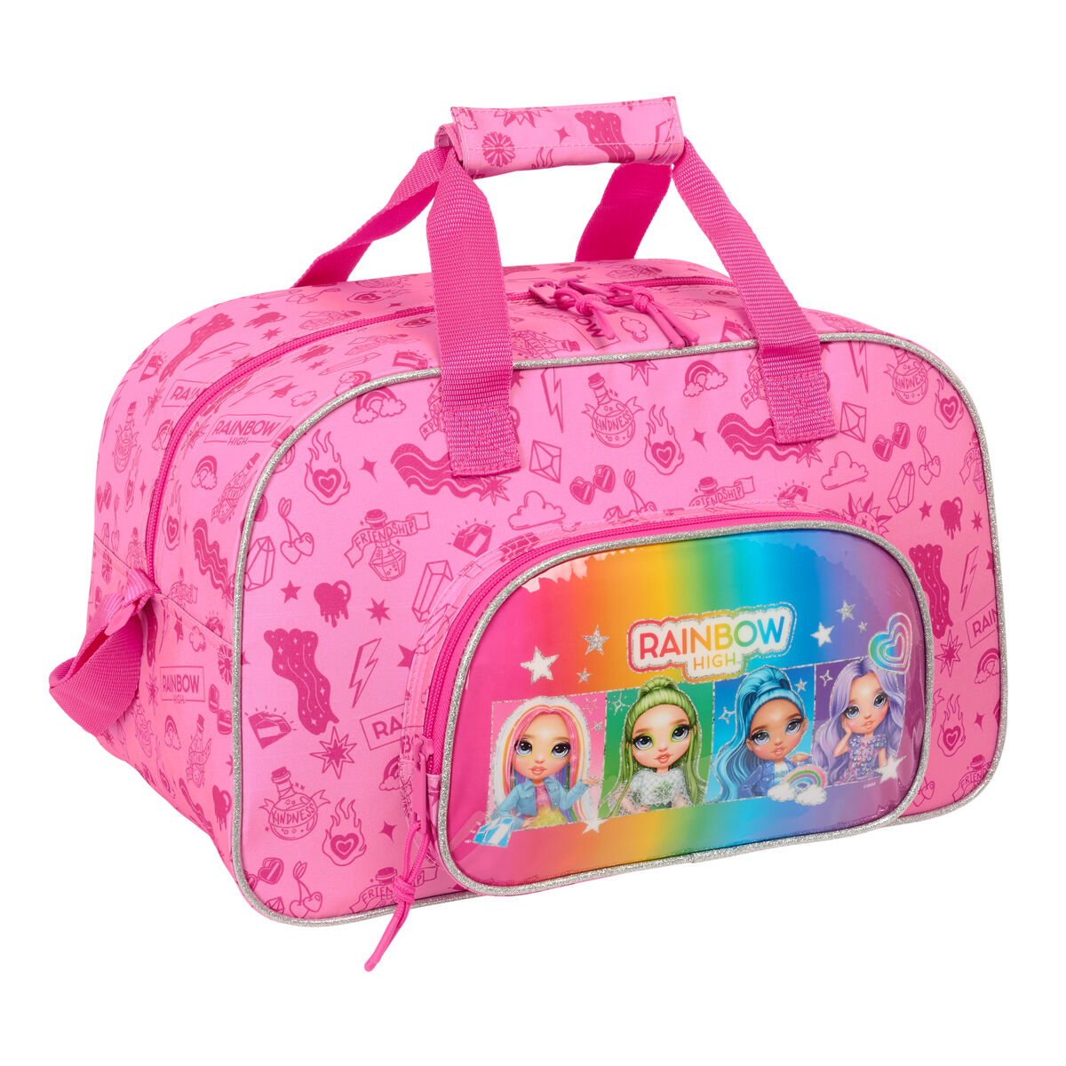 Geantă de Sport Rainbow High Shine Multicolor 40 x 24 x 23 cm