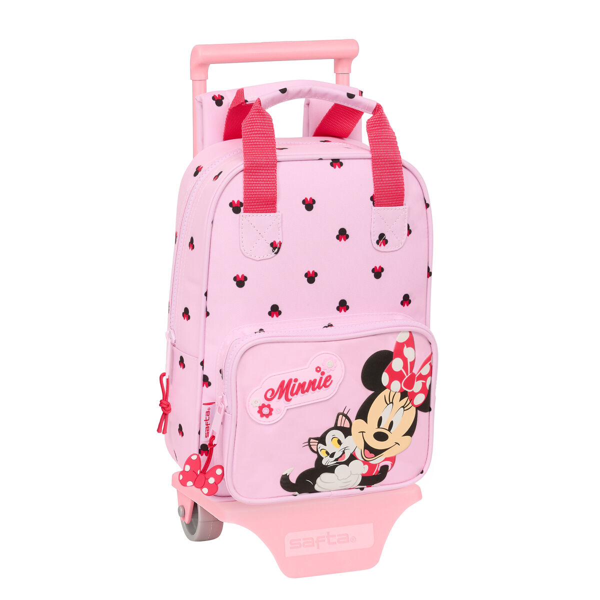 Ghiozdan cu Roți Minnie Mouse Naive Roz 20 x 28 x 8 cm