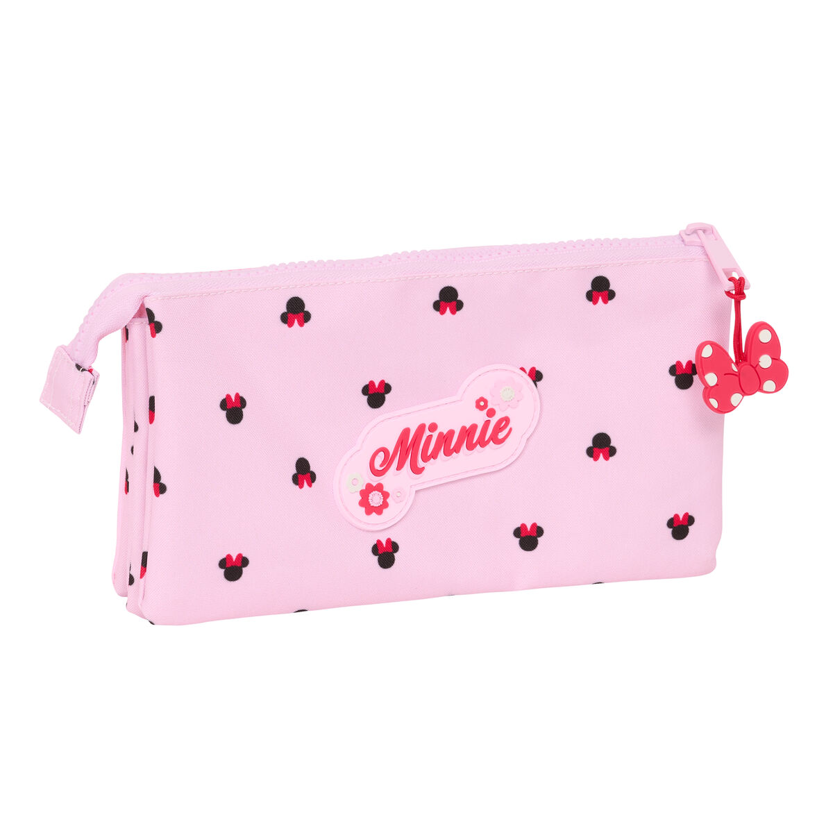 Penar triplu Minnie Mouse Naive Roz 22 x 12 x 3 cm