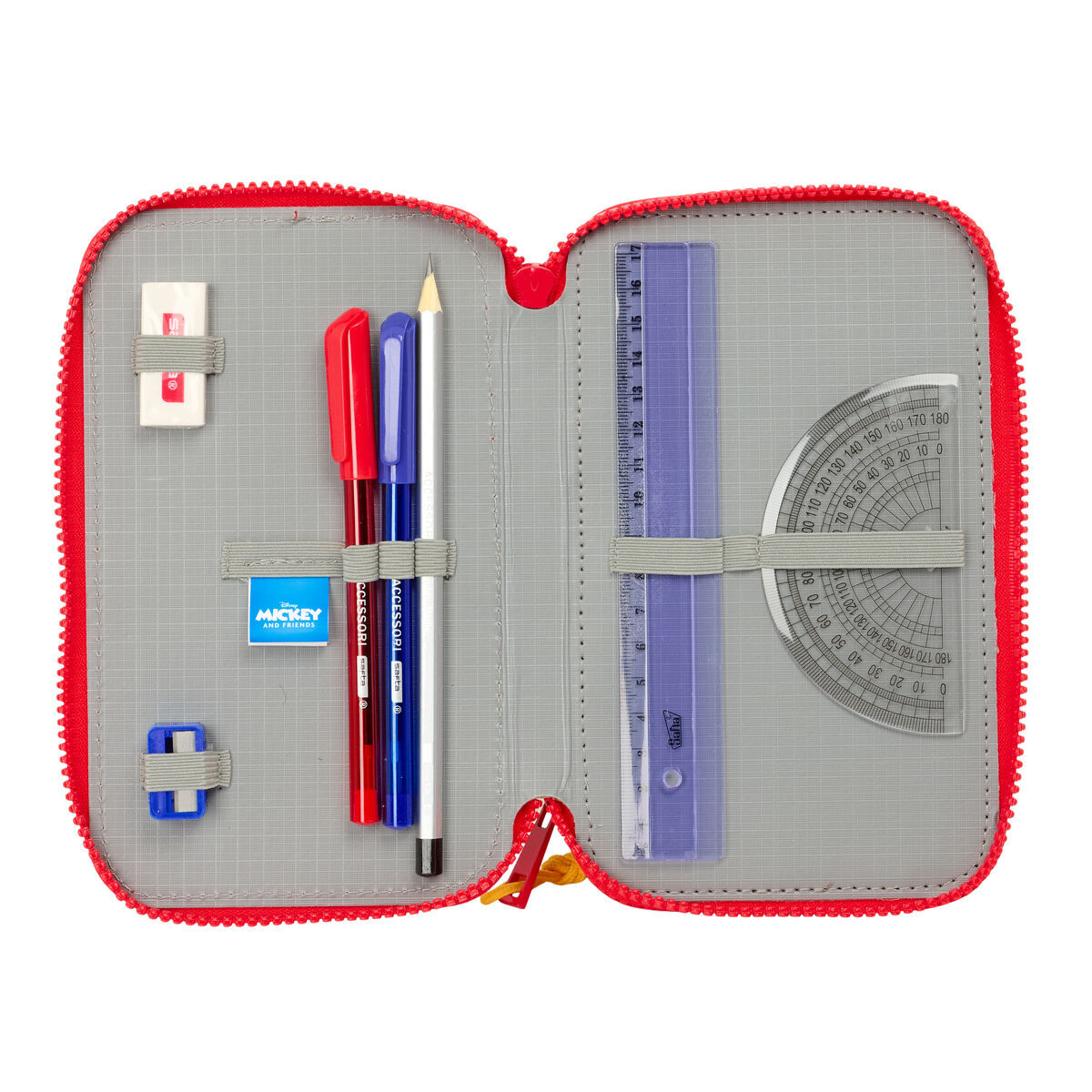 Penar Triplu Mickey Mouse Clubhouse Good day Albastru 12,5 x 19,5 x 5,5 cm 37 Piese