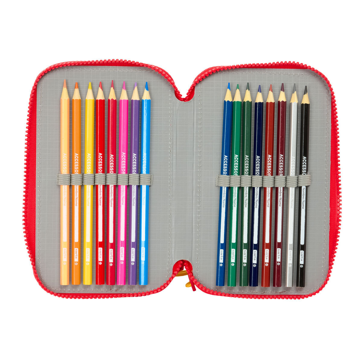 Penar Triplu Mickey Mouse Clubhouse Good day Albastru 12,5 x 19,5 x 5,5 cm 37 Piese