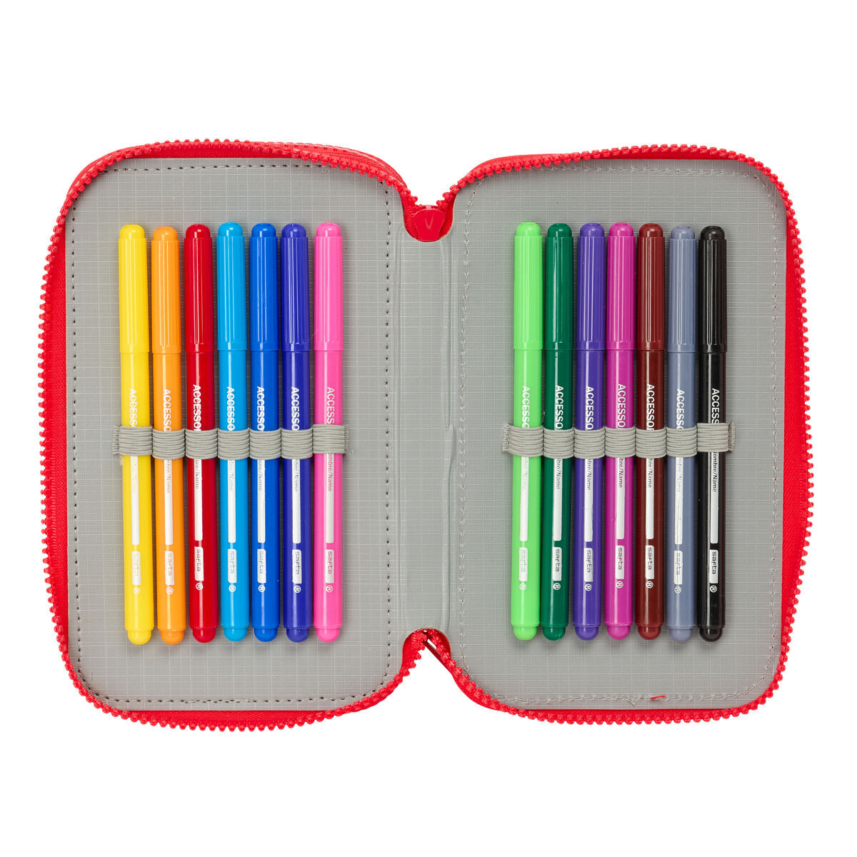 Penar Triplu Mickey Mouse Clubhouse Good day Albastru 12,5 x 19,5 x 5,5 cm 37 Piese