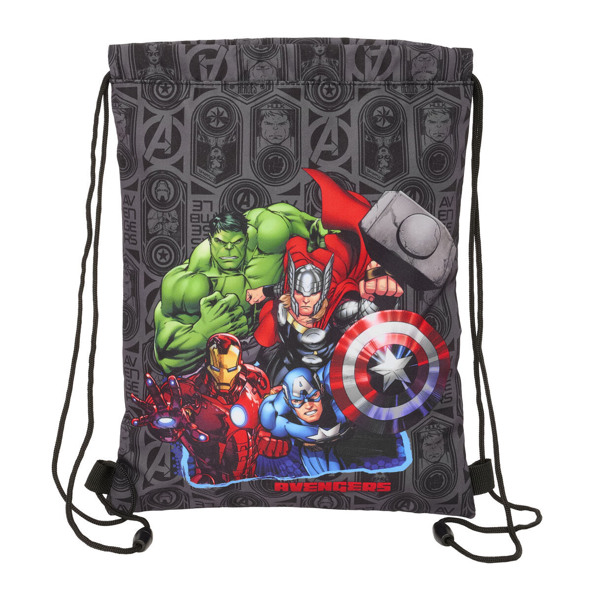 Geantă Rucsac cu Bretele The Avengers Vendetta Negru 26 x 34 x 1 cm