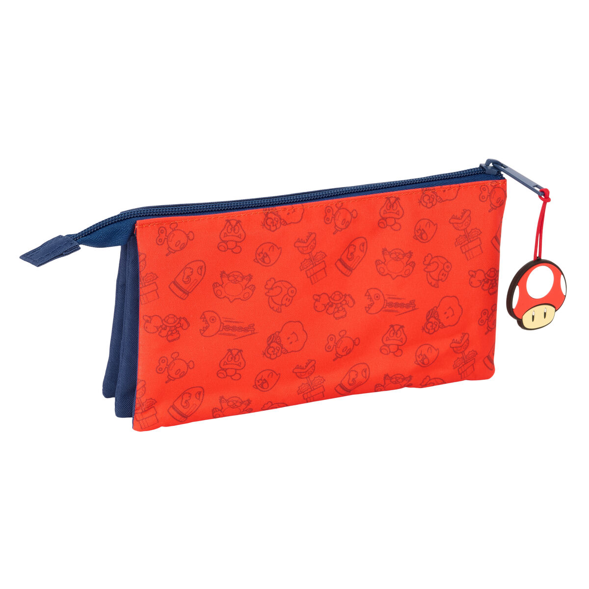 Penar triplu Super Mario Trick Roșu Albastru închis 22 x 12 x 3 cm